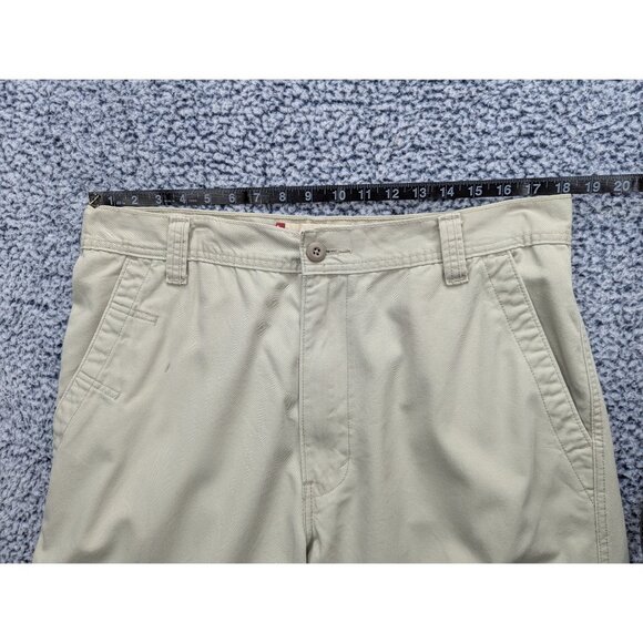 Y2K Levis Cargo Loose Straight Mens 36X35 Wide Leg Baggy Outdoor Hiking 90s Tan - Picture 9 of 13